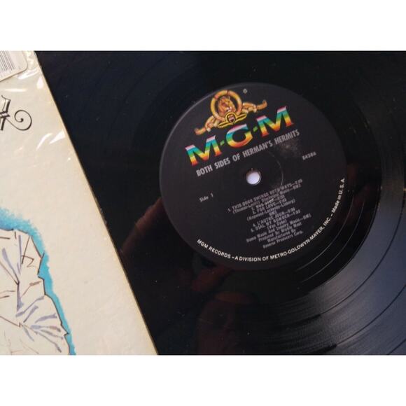 Both Sides Of Herman's Hermits Vinyl LP Record 1966 For Love Bus Stop Pop Rock - Picture 7 of 9